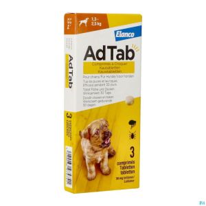 Adtab 56mg Chien 1,3kg-2,5kg Comp A Croquer 3