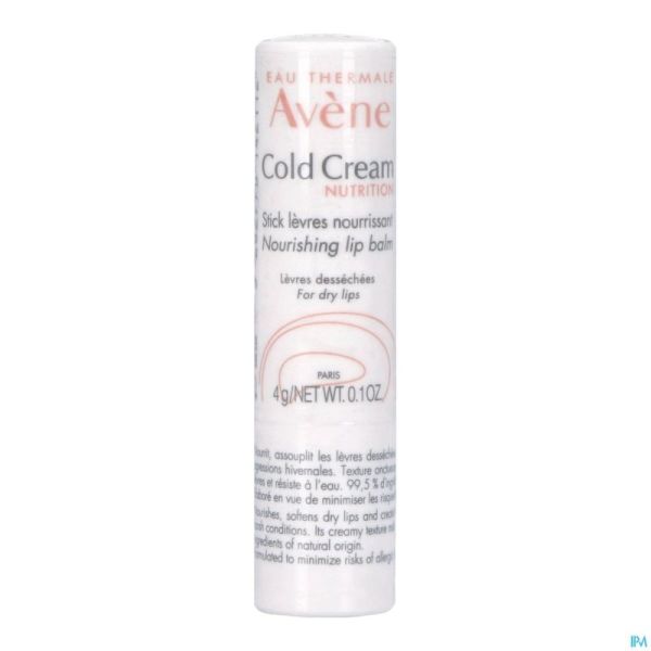 Avene Cold Cream Stick Levres Nourrissant 4g
