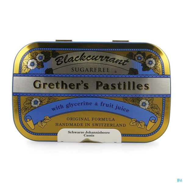 Grether's Pastilles Blackcurrant Ss Past 110g